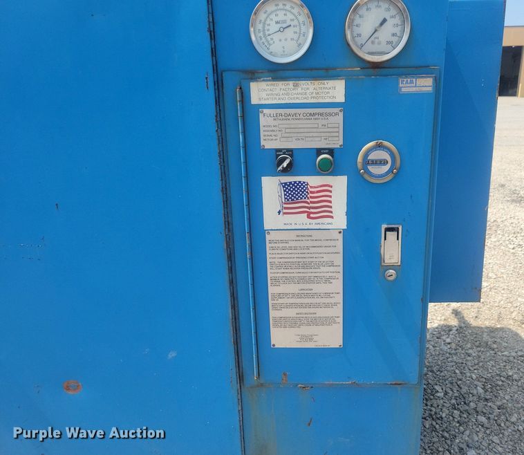 image for item DR4406 Fuller-Davey 50BA air compressor