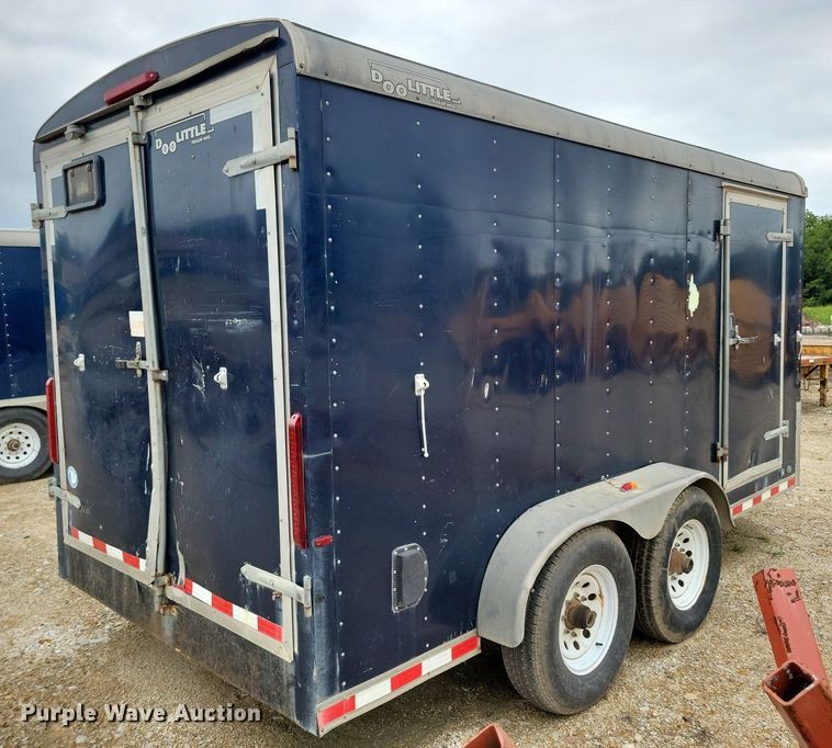 image for item DR4424 2012 Doolittle enclosed cargo trailer
