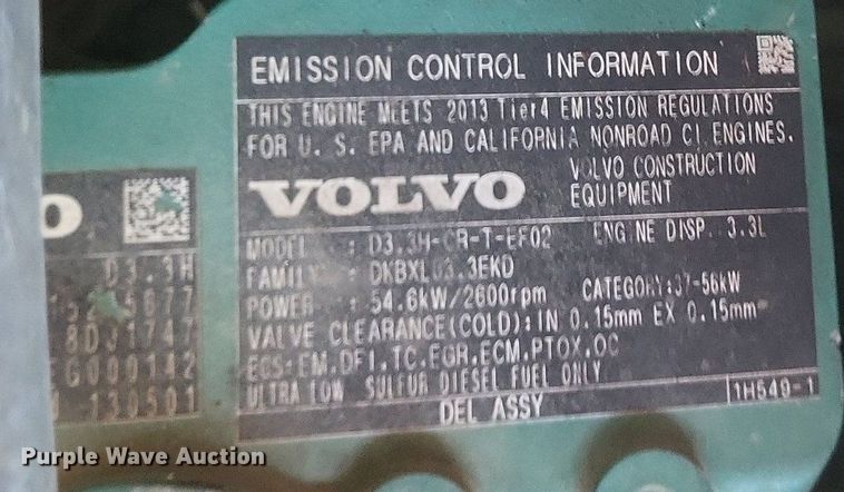 image for item DR4927 2014 Volvo L35G wheel loader