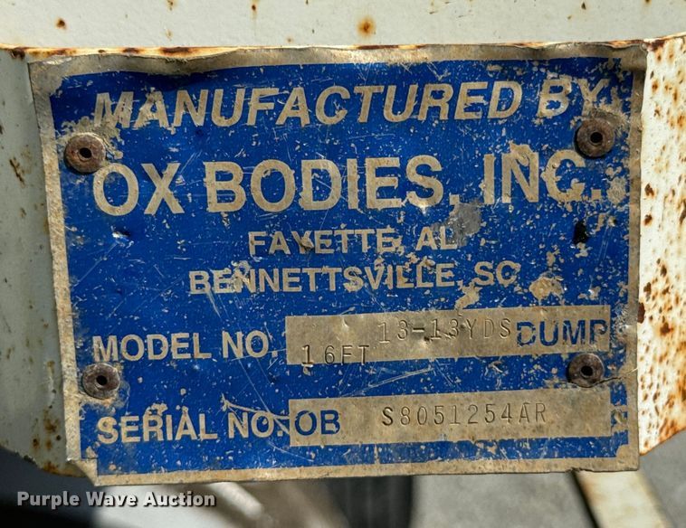 image for item DX1033 1994 Kenworth W900B dump truck