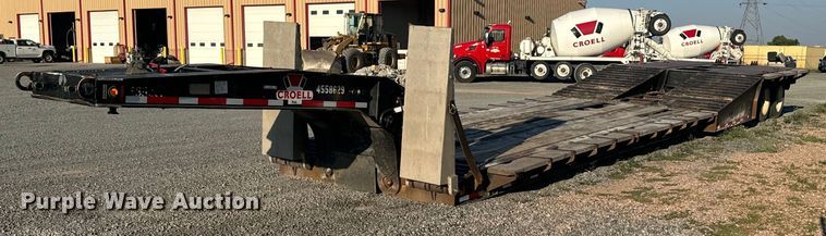 image for item DX3516 1986 Trail King 1552-4800 lowboy equipment trailer