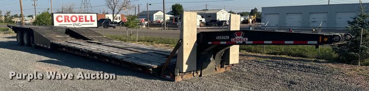 image for item DX3516 1986 Trail King 1552-4800 lowboy equipment trailer