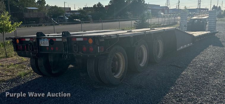 image for item DX3516 1986 Trail King 1552-4800 lowboy equipment trailer