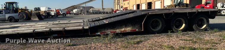 image for item DX3516 1986 Trail King 1552-4800 lowboy equipment trailer