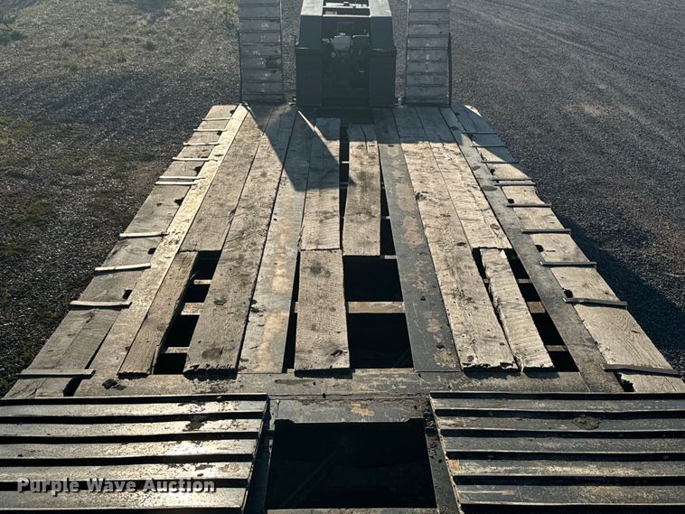image for item DX3516 1986 Trail King 1552-4800 lowboy equipment trailer