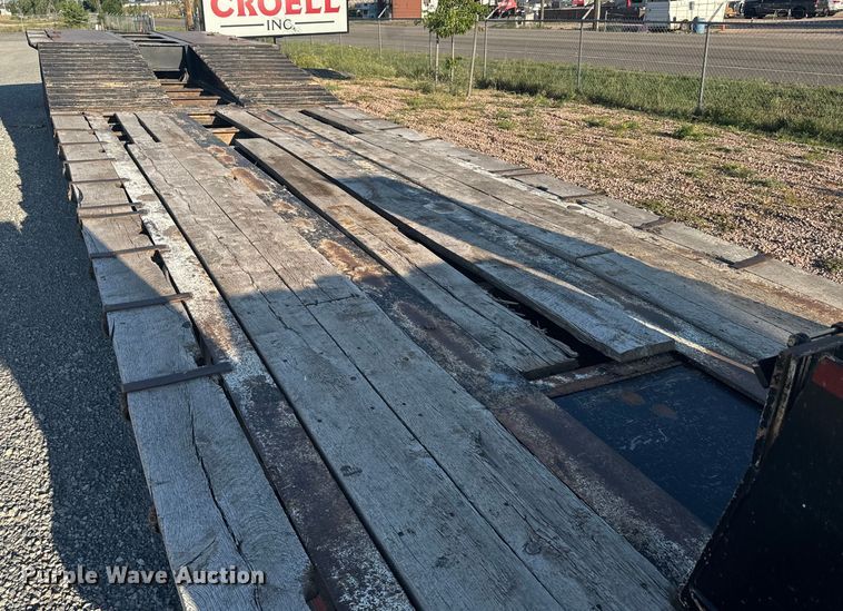 image for item DX3516 1986 Trail King 1552-4800 lowboy equipment trailer