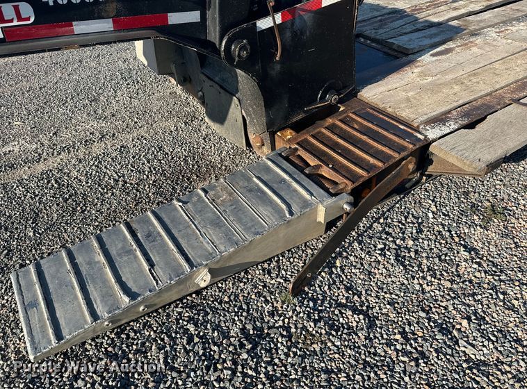 image for item DX3516 1986 Trail King 1552-4800 lowboy equipment trailer