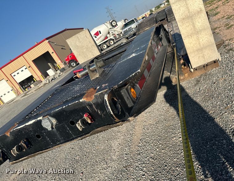 image for item DX3516 1986 Trail King 1552-4800 lowboy equipment trailer