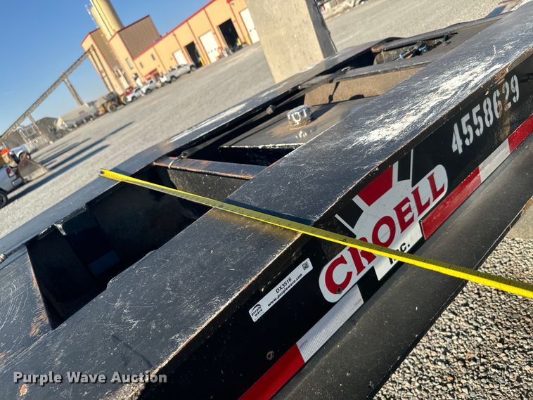 image for item DX3516 1986 Trail King 1552-4800 lowboy equipment trailer