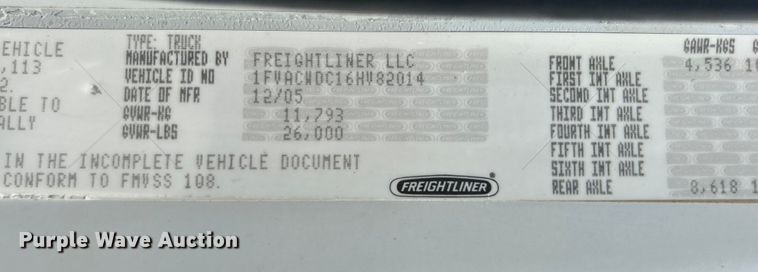 image for item EG0768 2006 Freightliner  Business Class M2 fuel / lube truck