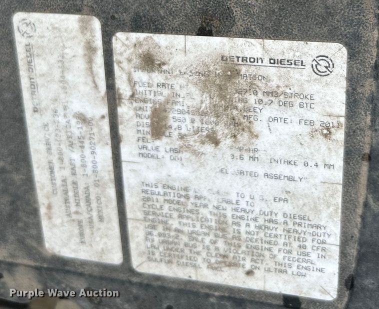 image for item EG0832 2012 Western Star crane truck