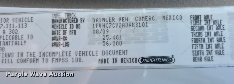 image for item EG0861 2010 Freightliner  Business Class M2 utility / service truck