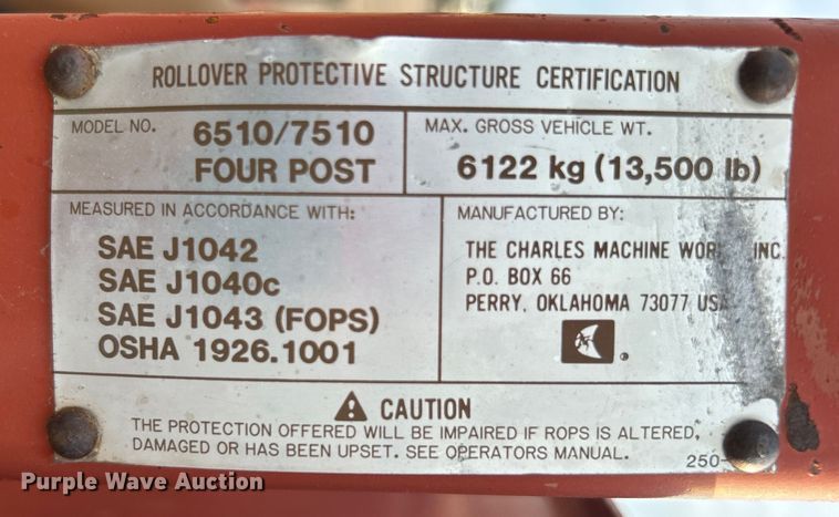 image for item EG0885 1997 Ditch Witch 7610 trencher