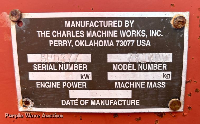 image for item EG0885 1997 Ditch Witch 7610 trencher