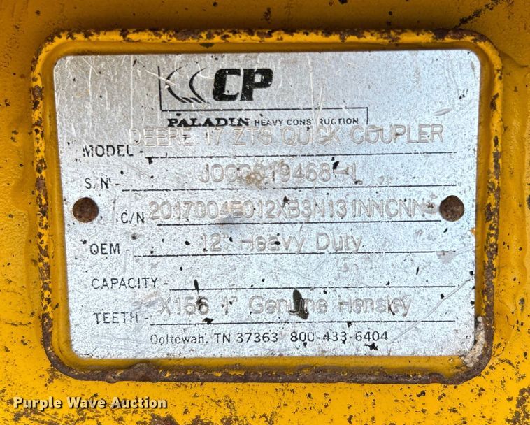 image for item EG0888 2010 John Deere 17D mini excavator