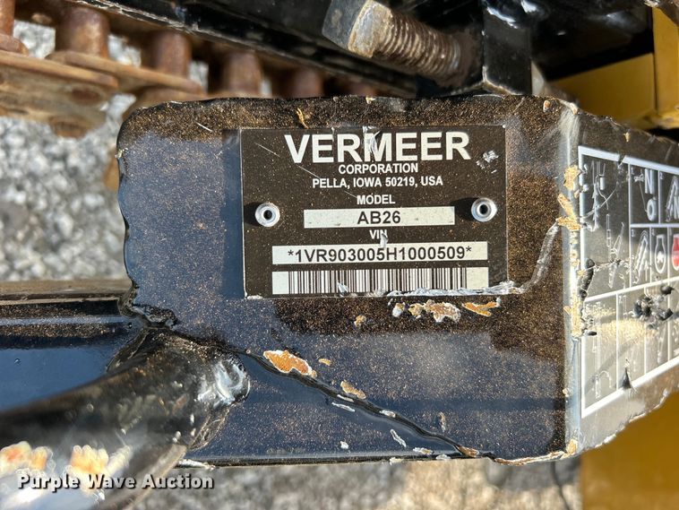 image for item EG0889 2017 Vermeer RTX130 trencher