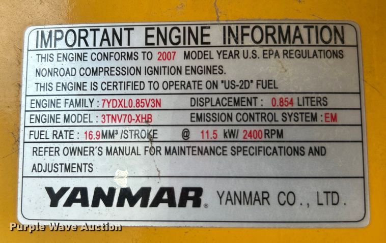 image for item EG0895 John Deere 17D mini excavator