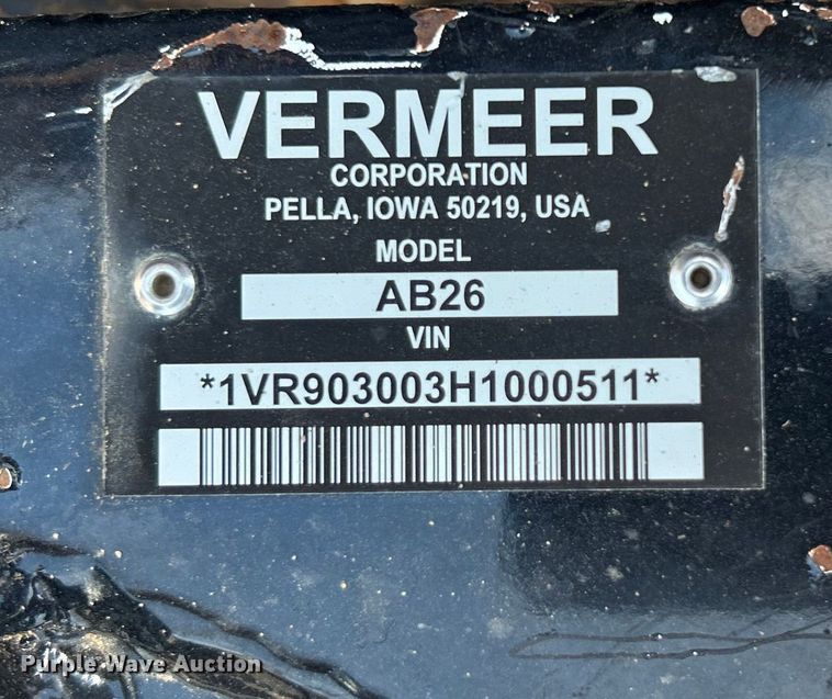 image for item EG0899 2017 Vermeer  RTX130 trencher