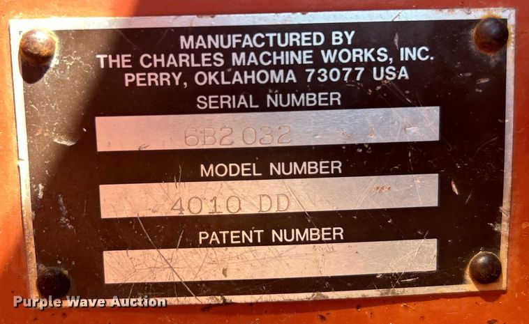 image for item EG0903 1985 Ditch Witch 4010 trencher