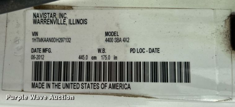 image for item EG1189 2013 International  4400 SBA utility / service truck