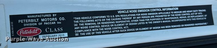 image for item EH4351 2016 Peterbilt 567 semi truck