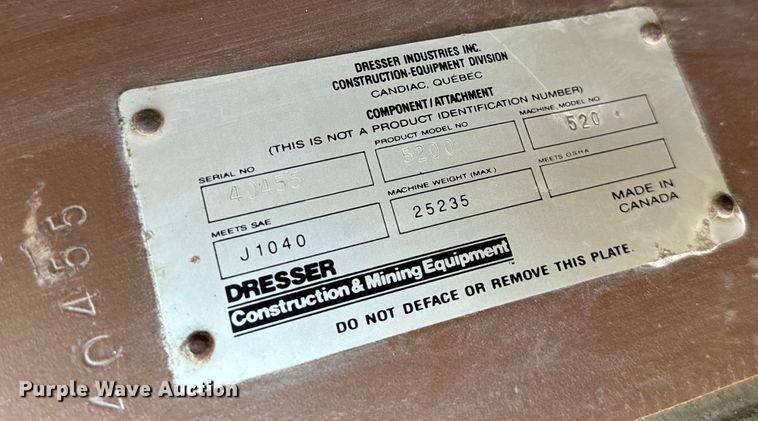 image for item EH4357 1989 Dresser 520B wheel loader