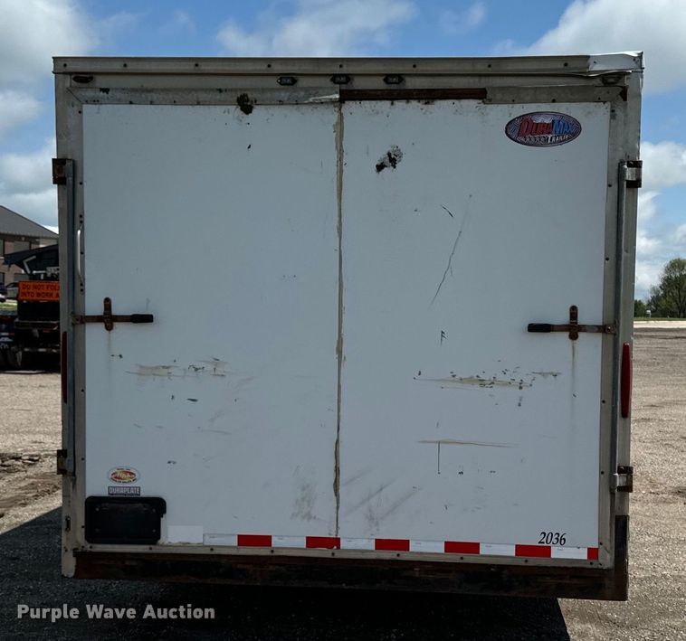 image for item EH4367 2012 Duramax DWF8520TA enclosed cargo trailer