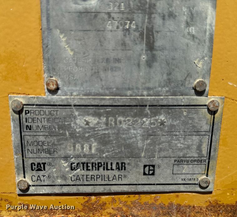 image for item EH4376 2000 Caterpillar 988F wheel loader