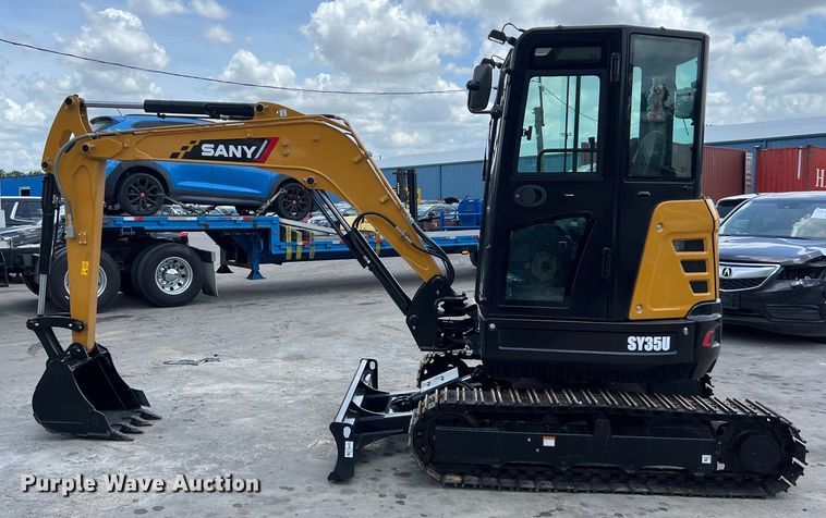 image for item EJ2859 2024 Sany SY35U mini excavator