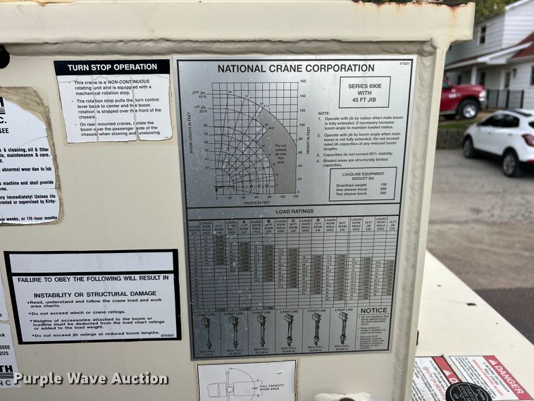 image for item EK3016 2006 Sterling L7500 crane truck