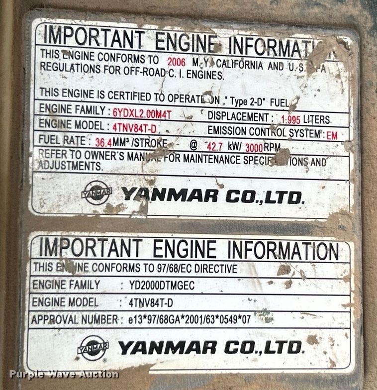 image for item EK4977 2006 Whiteman STX-55Y-6 power trowel