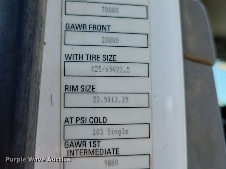 image for item KA9895 2016 Kenworth T880 dump truck