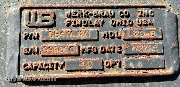 image for item LF9904 2003 WB L120-B wheel loader four-in-one bucket