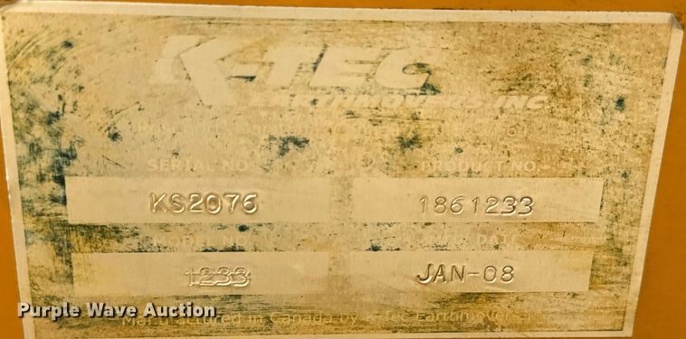 image for item LF9925 2008 K-Tec 1233 scraper