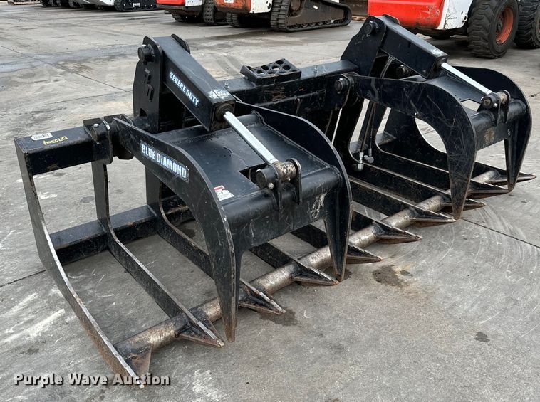 image for item LF9945 Blue Diamond  106470 skid steer grapple bucket