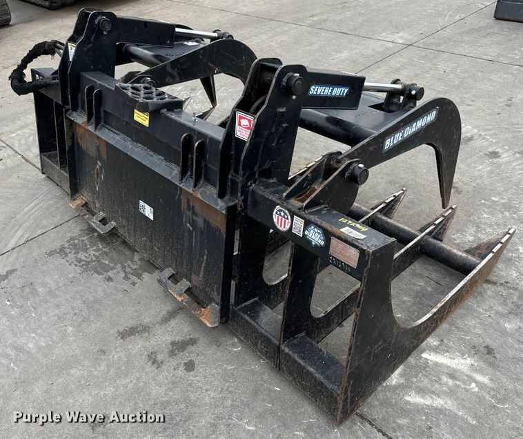 image for item LF9945 Blue Diamond  106470 skid steer grapple bucket