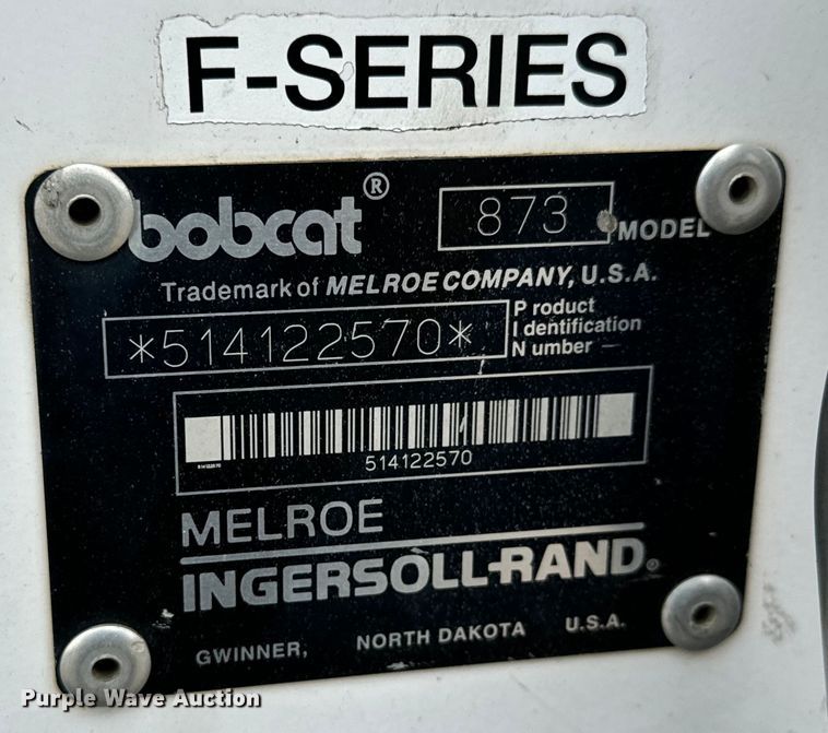 image for item LF9961 1998 Bobcat 873 skid steer loader
