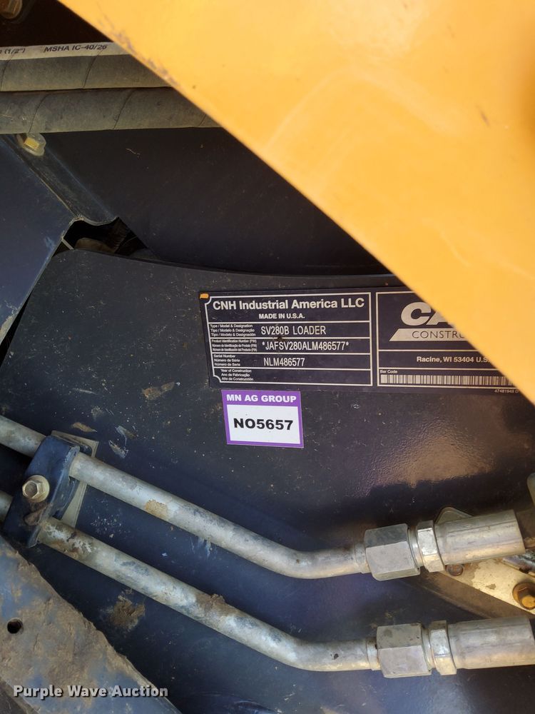 image for item LR9419 2020 Case SV280B skid steer loader