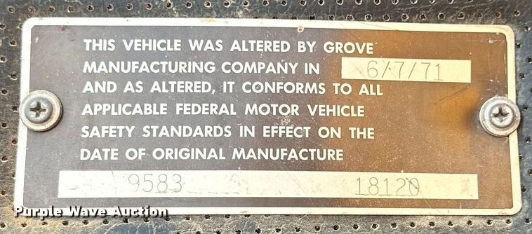 image for item LR9424 1971 Grove TM600 crane