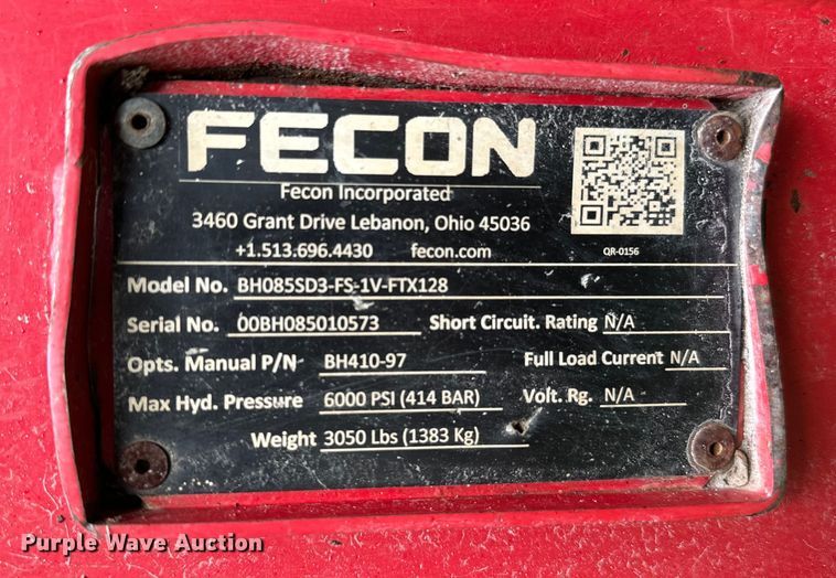 image for item NQ9712 2017 Fecon FTX 128R mulcher