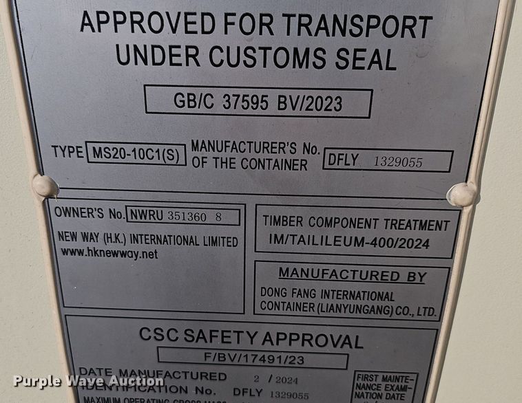 image for item NX9037 2024 Built-Box office container 