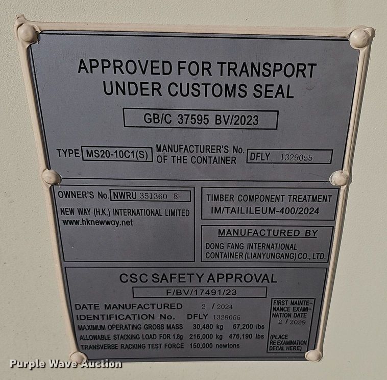 image for item NX9037 2024 Built-Box office container 