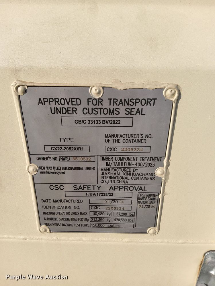 image for item NX9038 2024 Built-Box office container 