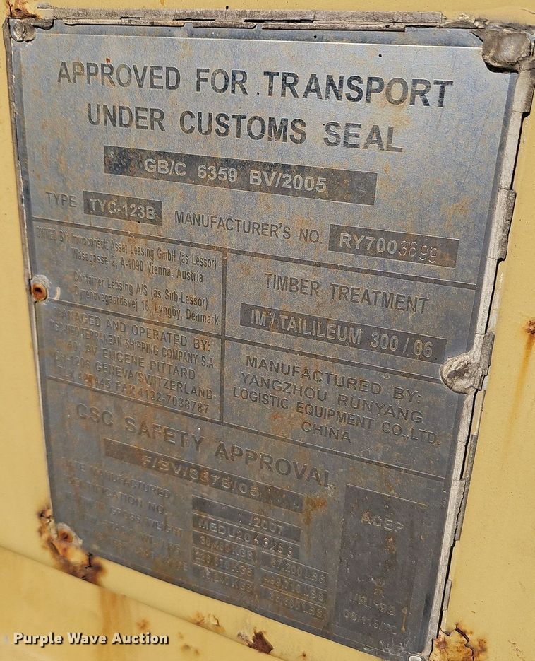 image for item NX9041 RY7003699 shipping container 