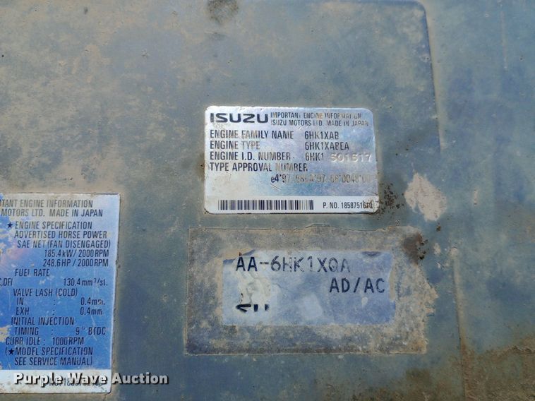 image for item NY9409 2002 Hitachi ZX330LC excavator