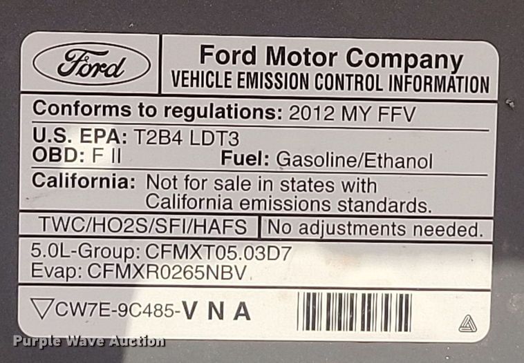 image for item OD9667 2012 Ford F150 SuperCab pickup truck