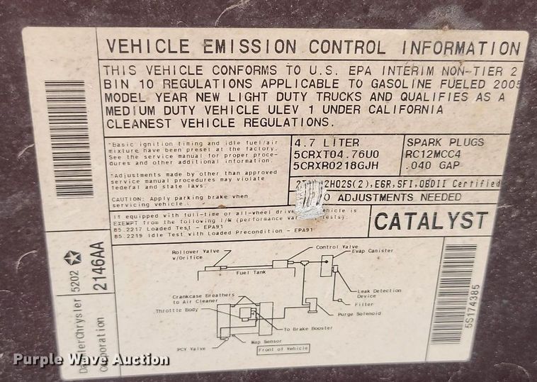 image for item OD9668 2005 Dodge Ram 1500 Quad Cab pickup truck