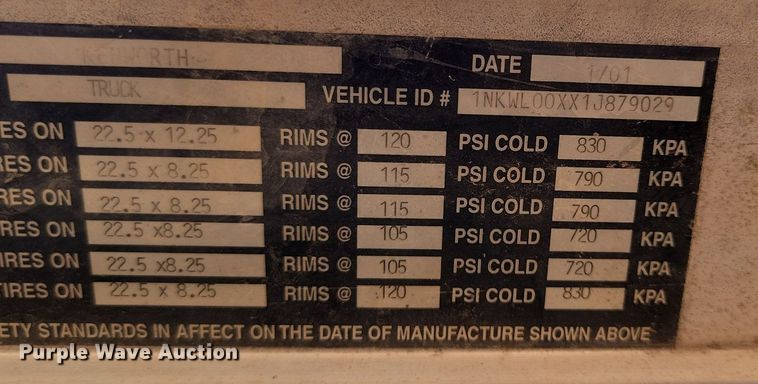 image for item OD9674 2001 Kenworth  W900 ready mix truck