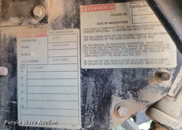 image for item OD9674 2001 Kenworth  W900 ready mix truck