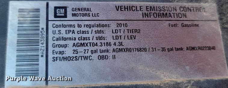 image for item OD9678 2010 Chevrolet  Silverado 1500 pickup truck